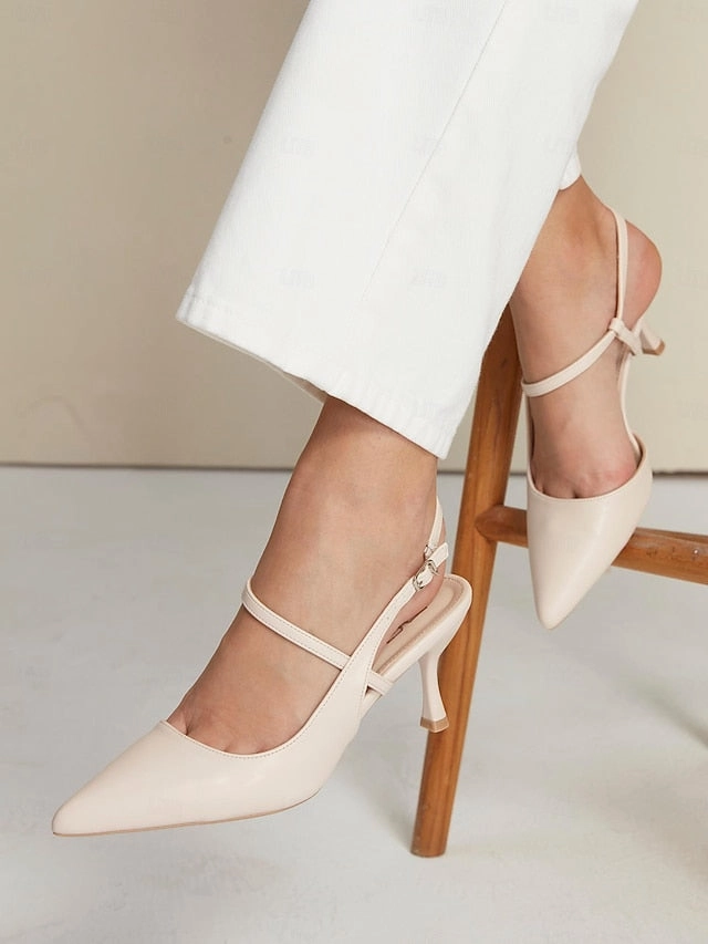 Women's Pumps Slingback Elegant Heel Nude  Kitten New Balance Mx608v