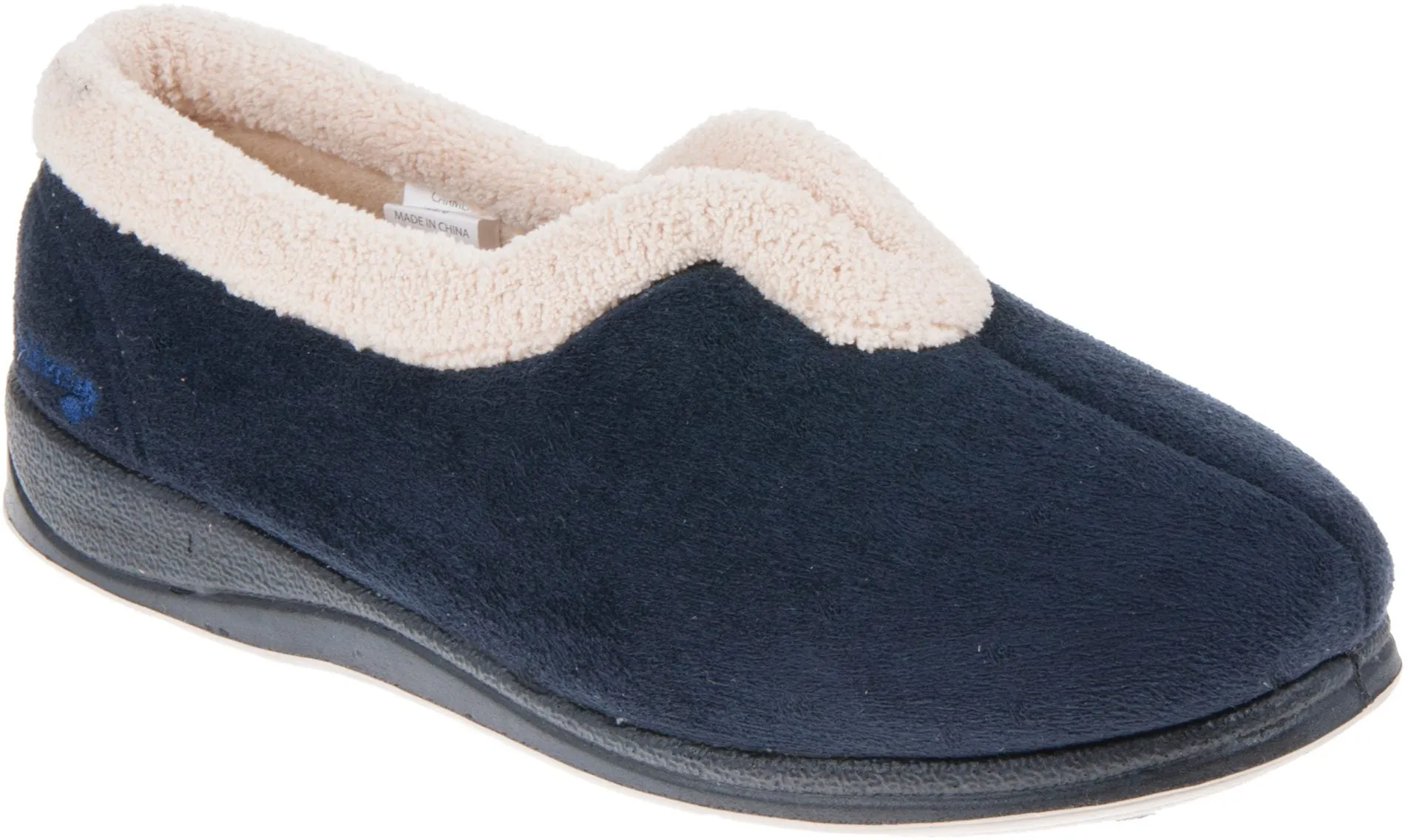 Dusty Slippers Womens Wide Fit Padders Carmen Slippers
