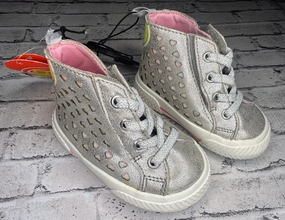 Women's Leather New Balance Wonder Nation: Gray Heart Shoes- 2c NEW!