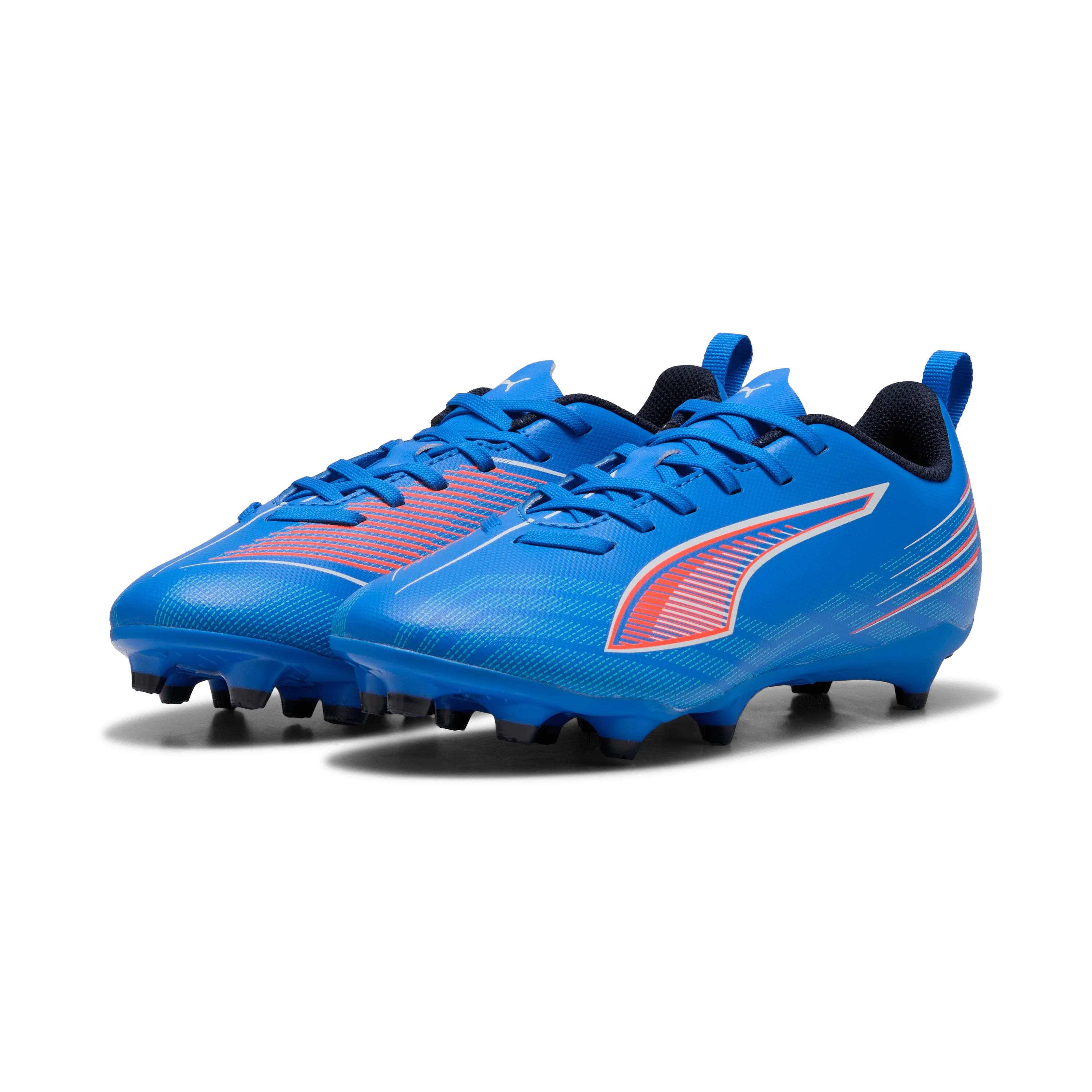 PUMA Ultra 6 Play FG/AG Firm/Multi-Ground Kids Soccer Cleats - Blue/White Metal Studs Soccer Cleats