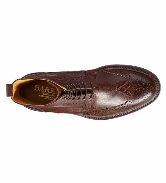 BARKER Calder Boots - Mens - Dark Brown Grain Shyanne Western Boots