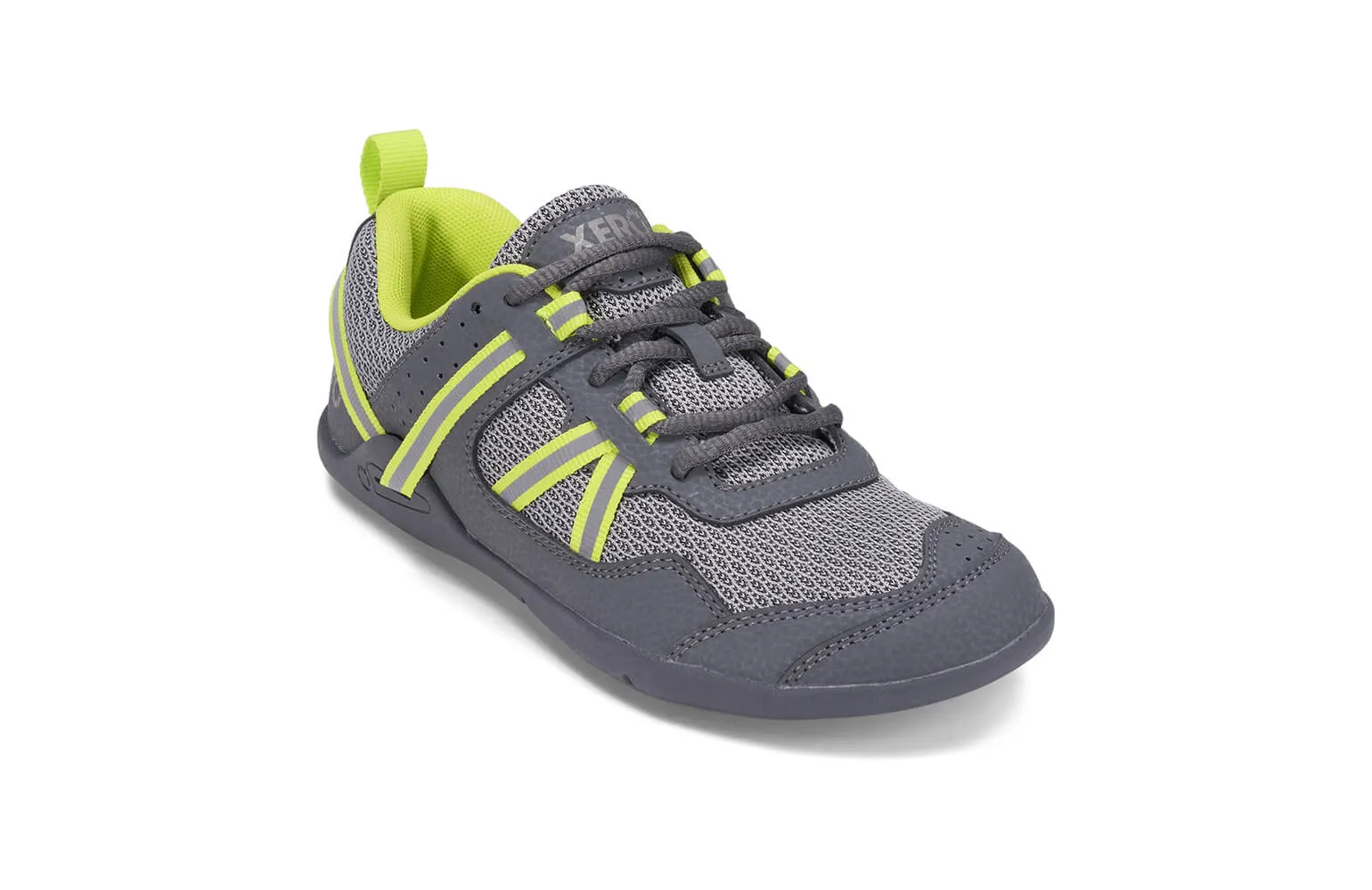 Xero Shoes Prio - Kids - Gray/Lime 4mm Drop Running Shoes