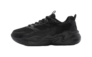 XTEP Sports Life Collection Slip Resistant And Breathable Low top Chunky Sneakers Women's Black Common Project Casual Shoes