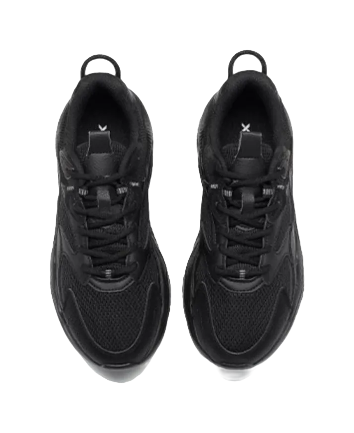 Nmd Runner Xr1 Casual Shoes XTEP Sports Life Collection Slip Resistant And Breathable Low top Chunky Sneakers Women's Black